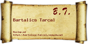 Bartalics Tarcal névjegykártya
